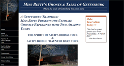 Desktop Screenshot of missbettysghostsingettysburg.com